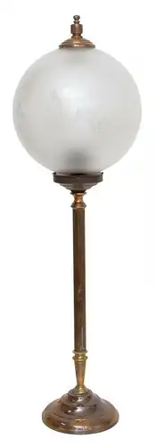 Lampe de table en laiton géant Art Nouveau gravée 80 cm