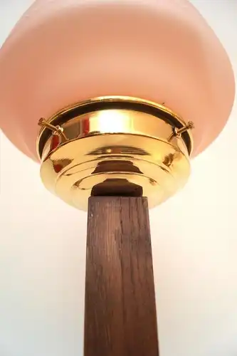 Très rare Art original Déco lampe de bureau autour de 1930 bois rose