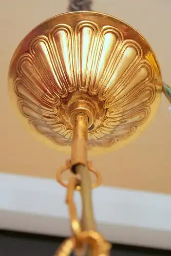 Jugendstil Deckenlampe Landhaus Deckenleuchter Lüster Kronleuchter Messing