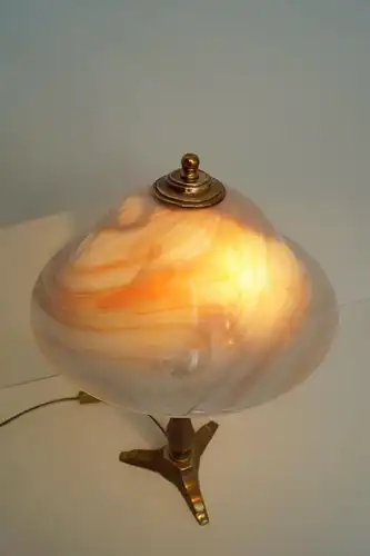 Lampe en laiton de style Art Nouveau Berlin Lustre de table en cuivre