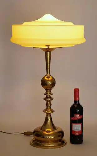 Design Art Déco Lampe de table "CHESS" lampe en laiton grande 68 cm