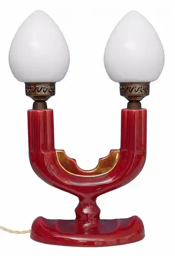 Original Coceram Boschman Art Déco Lampe de table de la lampe bancaire d'environ 40 Belgique