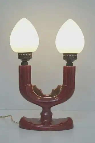 Original Coceram Boschman Art Déco Lampe de table de la lampe bancaire d'environ 40 Belgique