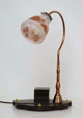 Tolle Art Deco Arbeitsleuchte Schreibtischlampe Marmor Lampe