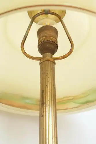 Sehr große Jugendstil Schreibtischlampe Salonleuchte Messinglampe Berlin