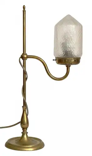 Classique orig. Art Nouveau Hamburger Lampe à contour de mémoire Ville en laiton