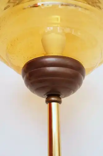 Art Déco Messing Lampe Stehlampe 136 cm Straßenlaterne Bonn "JAUNE LUMINEUX"