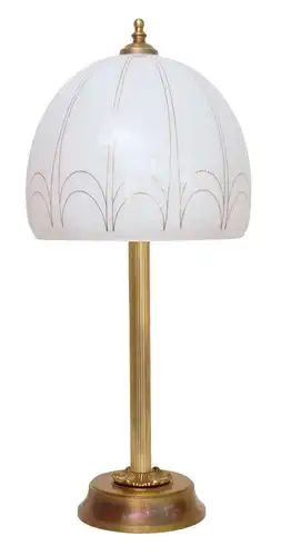 Très grand type Déco Salon lampe de table lampe en laiton bureau lampe Opal