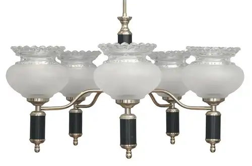 Opulenter original 70 années Lustre de plafond lampe suspendue Chrome