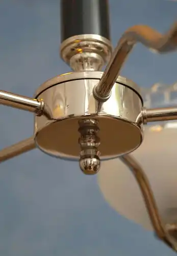 Opulenter original 70 années Lustre de plafond lampe suspendue Chrome