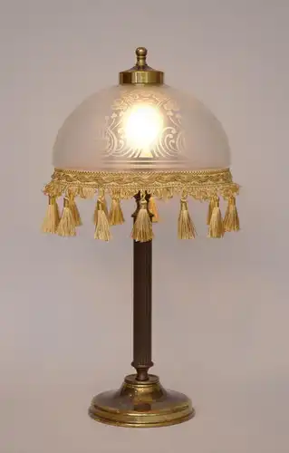 Unikat Jugendstil Art Déco Schreibtischleuchte Tischlampe Messinglampe Berlin