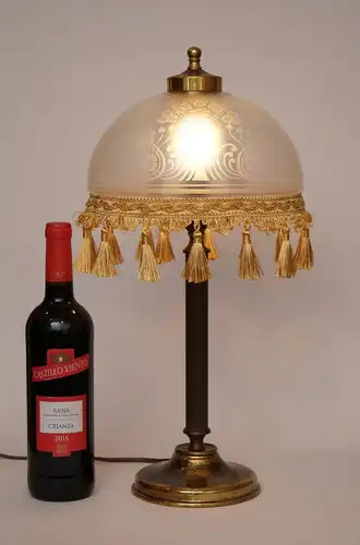 Unikat Jugendstil Art Déco Schreibtischleuchte Tischlampe Messinglampe Berlin