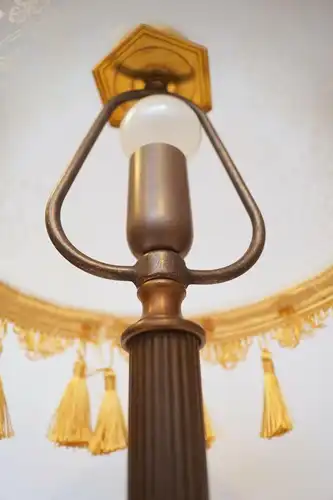 Unikat Jugendstil Art Déco Schreibtischleuchte Tischlampe Messinglampe Berlin