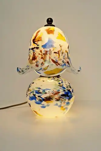 Lampe de table Table de chevet Linzer Glashütte Travail manuel Unikat