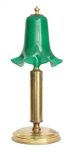 Art Déco lampe de table "GREEN DWARF" lampe en laiton simple pièce unique