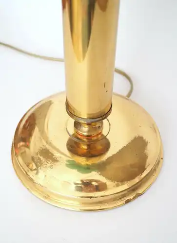 Art Deco Tischlampe "GREEN DWARF" Messinglampe Einzelstück Unikat