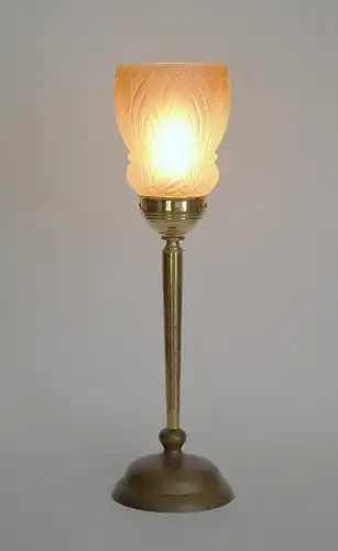 Art Deco Design Tischlampe "GOLDEN CHALICE" Messinglampe Einzelstück