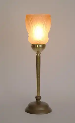 Art Deco Design Tischlampe "GOLDEN CHALICE" Messinglampe Einzelstück