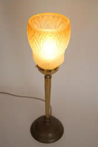 Art Deco Design Tischlampe "GOLDEN CHALICE" Messinglampe Einzelstück