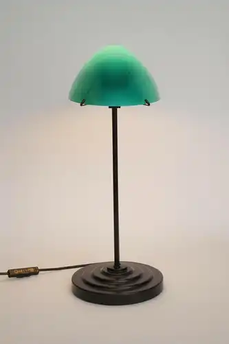 80er Jahre Bankerleuchte Schreibtischlampe "GREEN ROOM" Tischleuchte