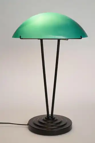 80er Jahre Bankerleuchte Schreibtischlampe "GREEN ROOM" Tischleuchte