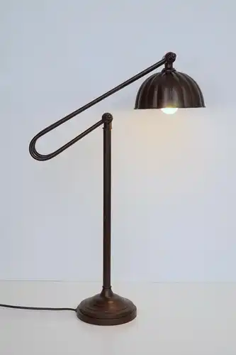 Lampe de bureau très lourde & noble lampadaire rar rétro