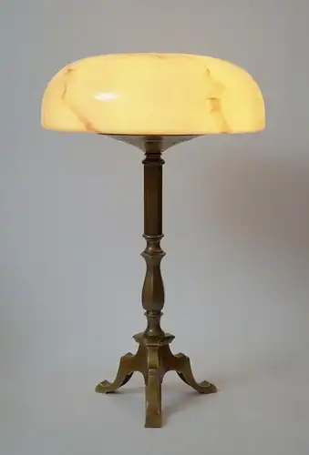 Art Déco lampe de bureau lampe à champignons lampe en laiton 1940