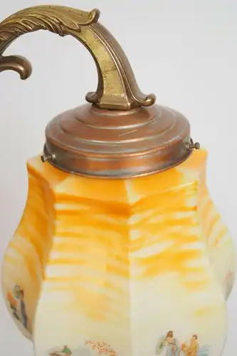 Lampe de stand Art Nouveau "ASIA DREAM" lampe en laiton lampe debout 1920