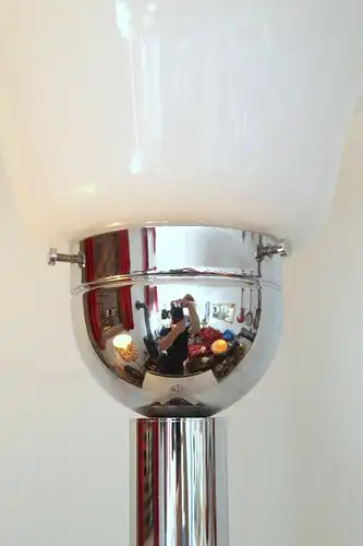 Lampe debout unique 70 "SUPUTNIQUE NEEDLE" Chrome 142 cm de haut Lumières debout Vintage