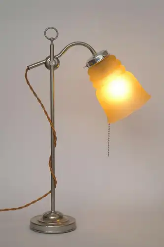 Original Art Déco Kontorleuchte Arbeitslampe 1920 Leselampe