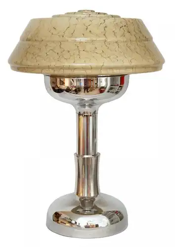 Murano Art Déco Bauhaus lampe de table Chrome Mid Century grand vintage lampe à table