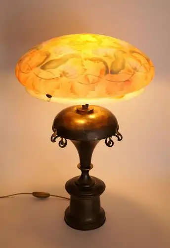 Jugendstil Lampe Flurlampe Bodenleuchte Schreibtischlampe "JOHNNY'S GARDEN"