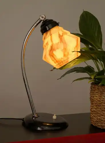 Original Art Déco Bauhaus Lampe Dell Tischlampe Schreibtisch Industrial