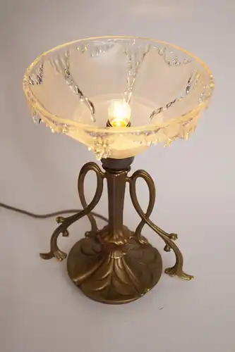 Lampe de table en laiton garantie Unicat Art Nouveau Berlin