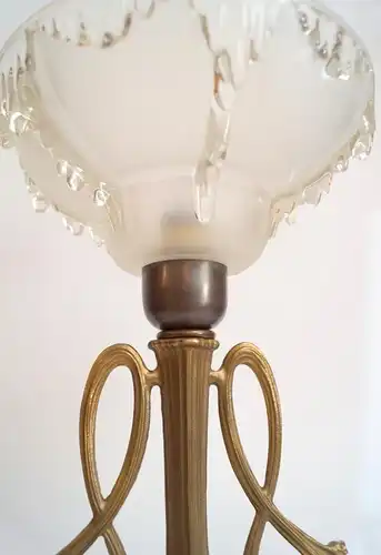 Lampe de table en laiton garantie Unicat Art Nouveau Berlin