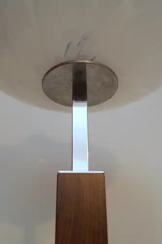 Bauhaus Art Déco Lampe Schreibtisch Chrom "LIGHTNING SAUCER" Unikat Leuchte