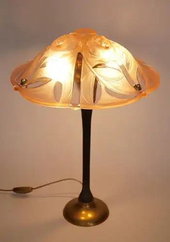 Art Deco Lampe "ROSES KISS" Leuchte Sammler Messinglampe Berlin Art Déco