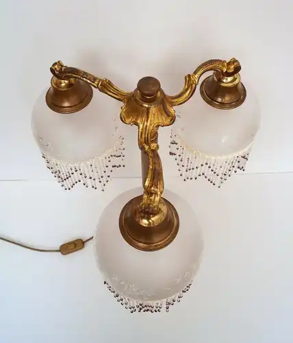 Lampe de bureau de style Art nouveau unique lampe de bibliothèque laiton