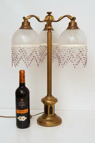 Lampe de bureau de style Art nouveau unique lampe de bibliothèque laiton