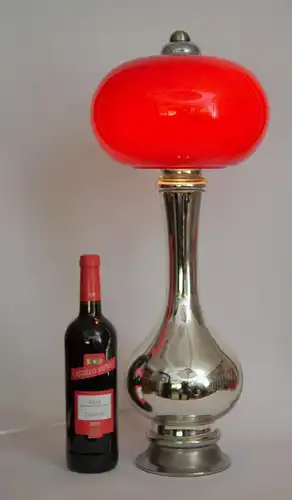 Original 70ties design lampe de table "POPPY" corps de verre lampe vintage
