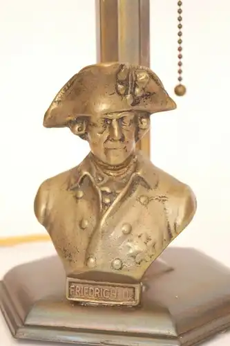 Jugendstil Lampe Schreibtischlampe "THE GREAT FRITZ" Messinglampe Leuchte