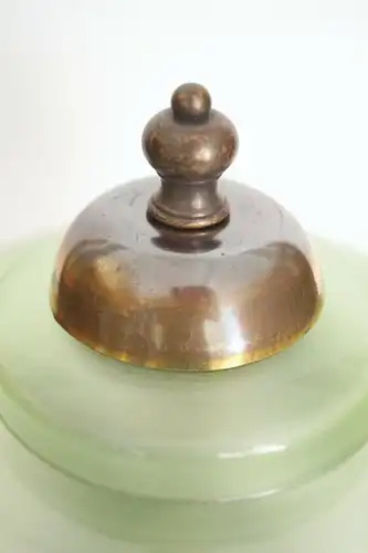 Art Deco Lampe Design Tischleuchte "GOLDEN GREEN" Unikat Sammlerstück Leuchte