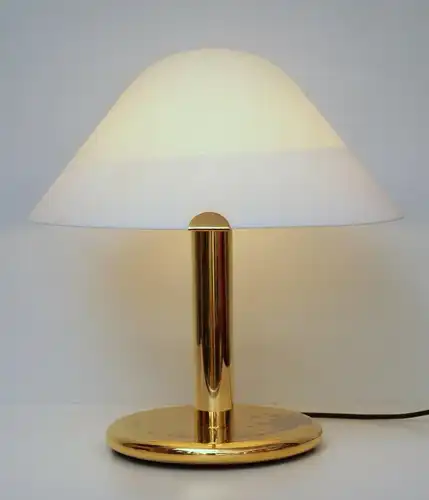 Italienische Design Lampe Leuchte Tischlampe Messing 1980er Jahre Messinglampe