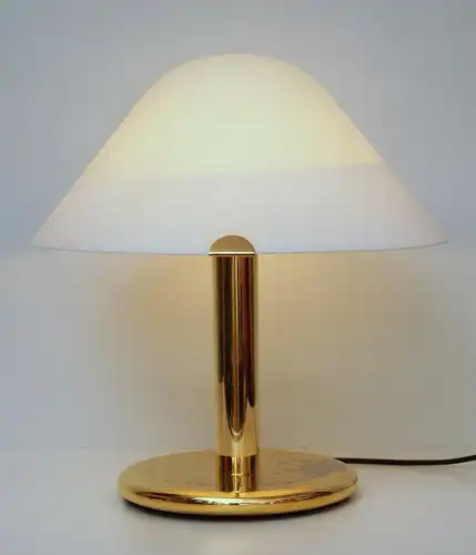 Lampe de table design italien Lustre de bureau laiton années 1980 Lumières en laitons