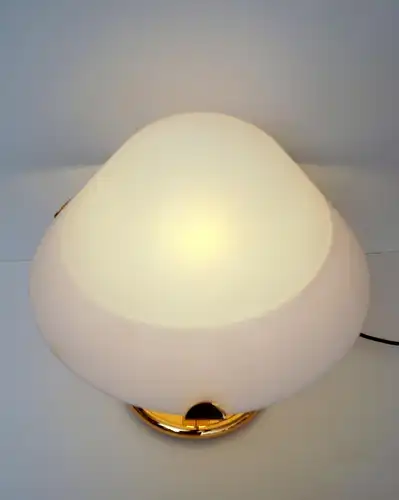 Italienische Design Lampe Leuchte Tischlampe Messing 1980er Jahre Messinglampe