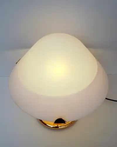 Lampe de table design italien Lustre de bureau laiton années 1980 Lumières en laitons