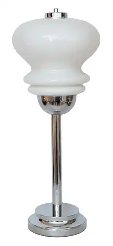 Retro Vintage Lampe Seventies Art Deco Tischlampe Unikat Chrom Leuchte