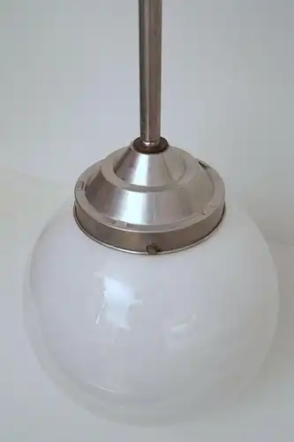 Bauhaus Art Déco Lampe Deckenlampe Kugelleuchte Aluminium 1930er original