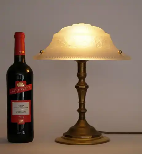 Art Déco Design Lampe de table "AMERICAN SWING" Lumières en laiton Unikat