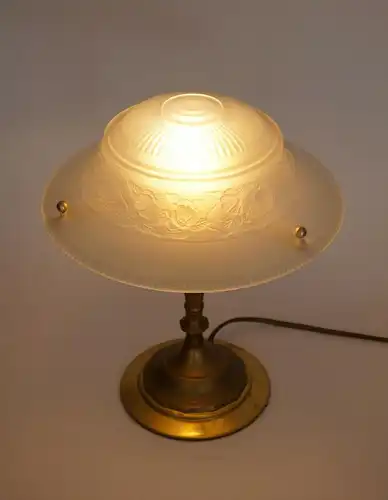 Art Déco Design Lampe de table "AMERICAN SWING" Lumières en laiton Unikat
